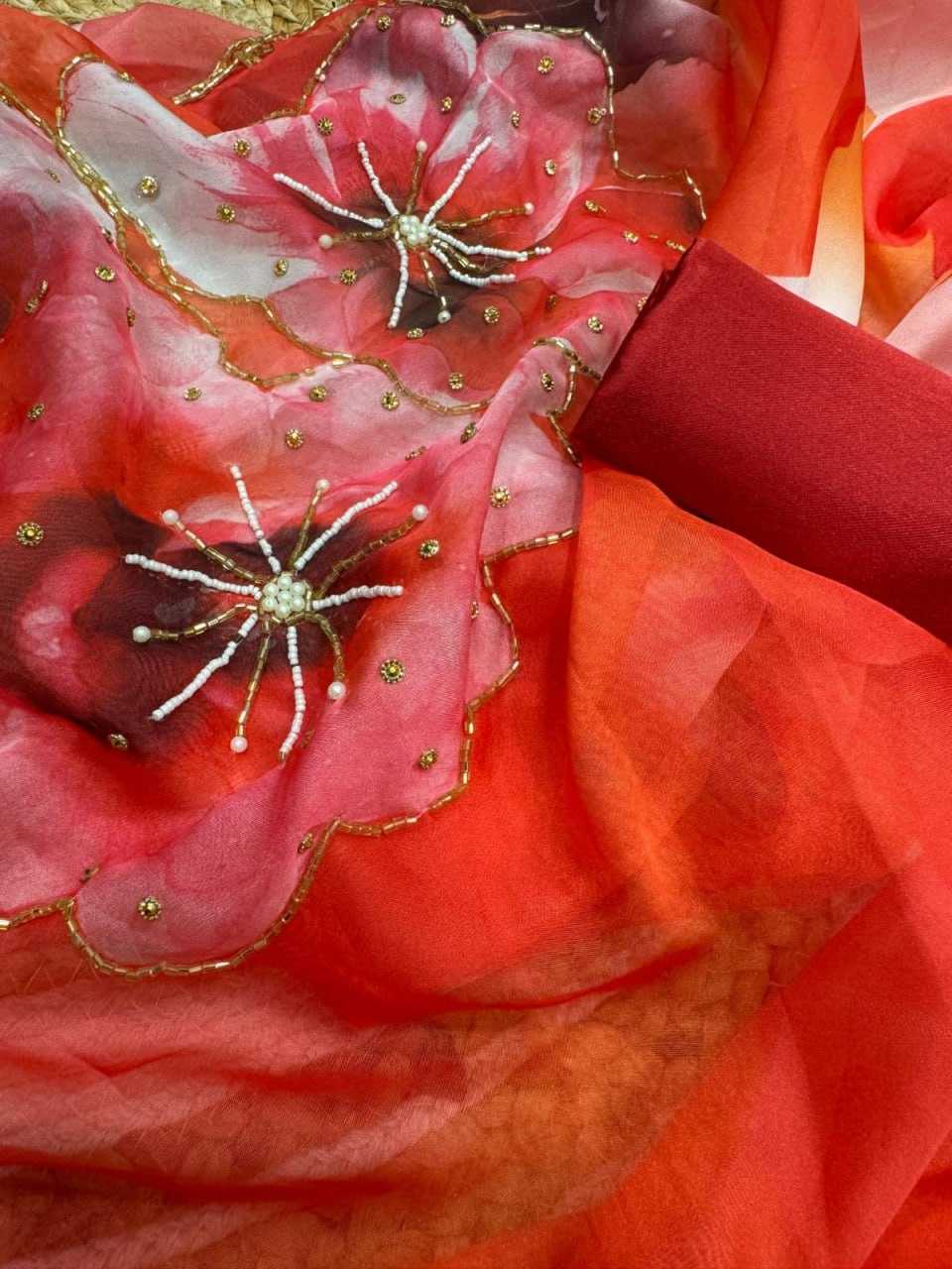 Ynf Tabby Silk KESH651 Meena Sarees Wholesale Printed Sarees Sequence Sarees Hand Work Sarees Manufacturer- Kapda Export