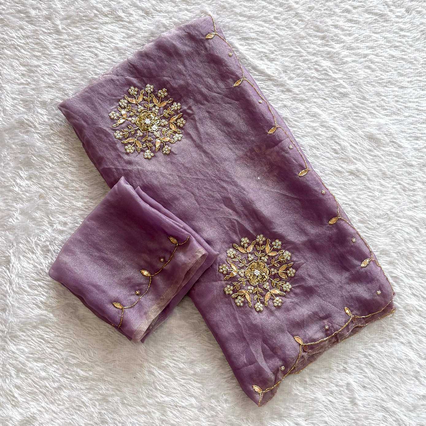 Ynf Tissue KESH549 Samaira Sarees Wholesale Designer Sarees Hand Work Sarees Gota Patti Sarees Manufacturer- Kapda Export