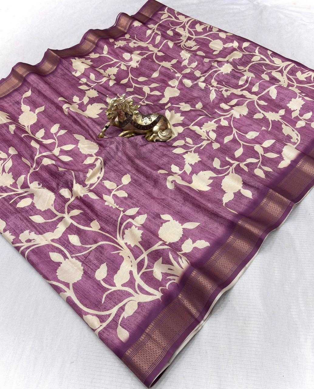 Ynf Tussar Silk KESH692 BARKHA Sarees Festive Collections Wholesale Printed Sarees Silk Sarees Tussar Sarees Manufacturer- Kapda Export