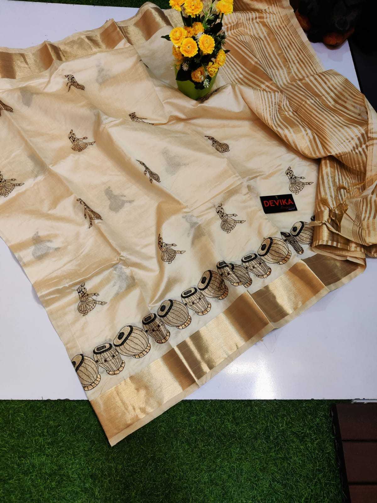 Ynf Tussar Silk KESH737 Irtiza Sarees Festive Collections Wholesale Designer Sarees Tussar Sarees Onam Collections Manufacturer- Kapda Export