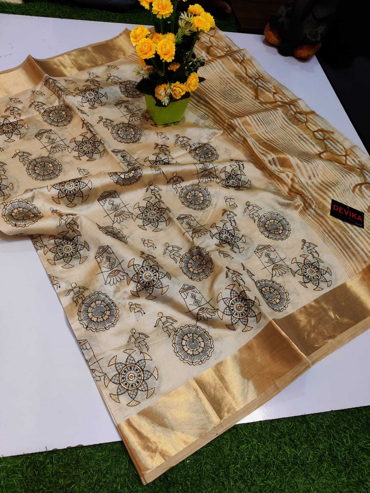 Ynf Tussar Silk KESH737 Irtiza Sarees Festive Collections Wholesale Designer Sarees Tussar Sarees Onam Collections Manufacturer- Kapda Export