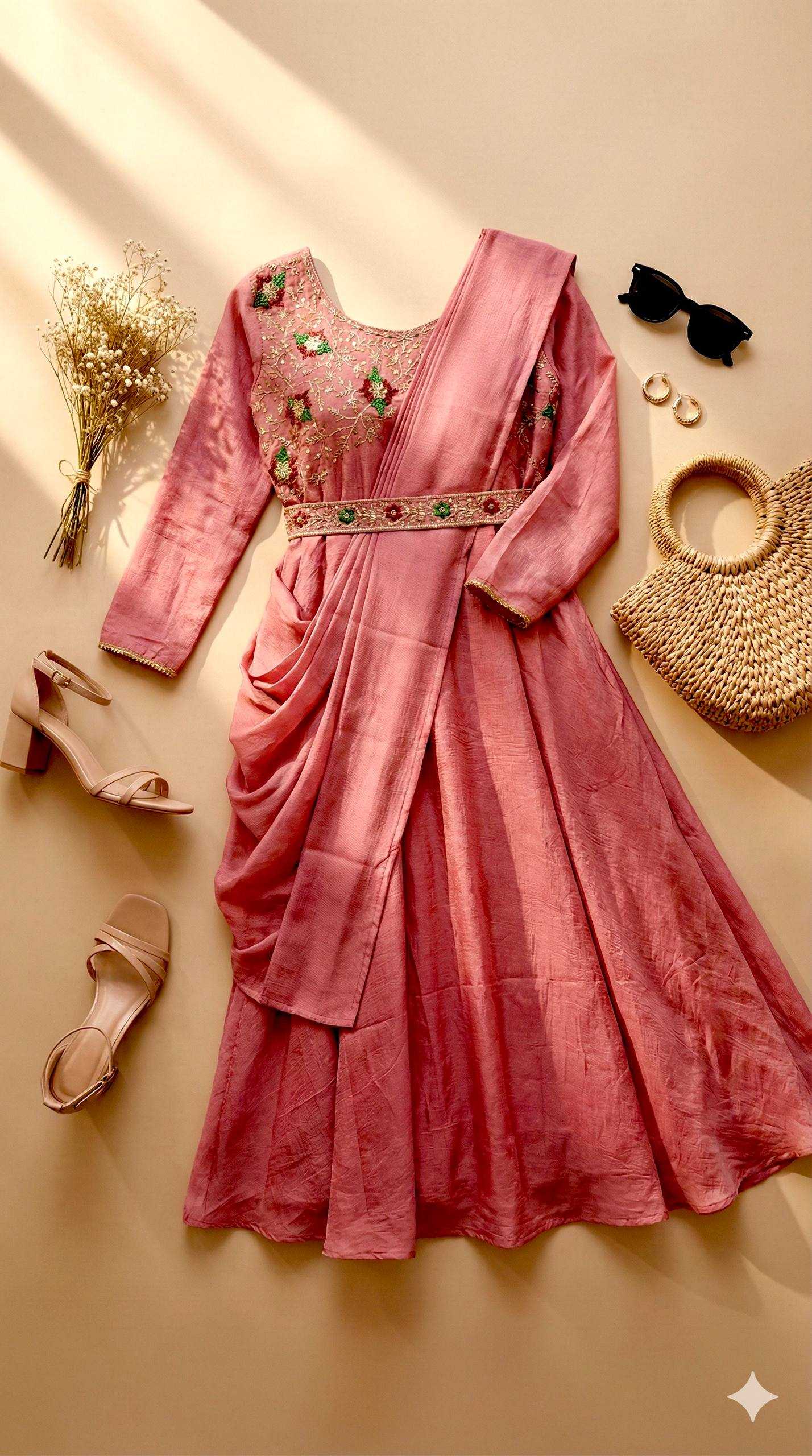 Ynf Vichitra Silk KESH210 2550 Gowns Wholesale Anarkali Gown Designer Gowns Indo-Western Gowns Manufacturer- Kapda Export