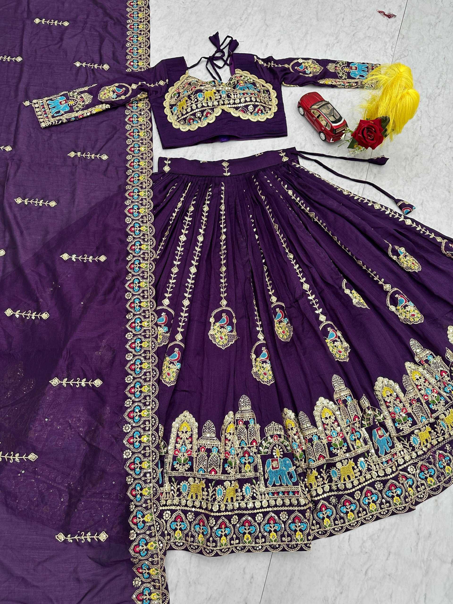 Ynf Vichitra Silk KESH497 317 Lehengas Wholesale Designer Lehenga Wedding Lehenga Embroidered Lehenga Manufacturer- Kapda Export