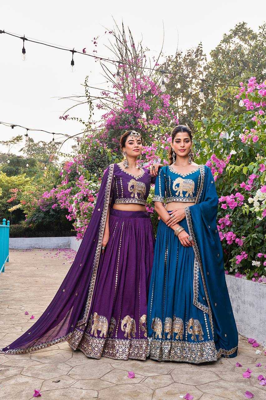 Ynf Vichitra Silk KESH498 165 Lehengas Wholesale Designer Lehenga Traditional Lehenga Wedding Lehenga Manufacturer- Kapda Export
