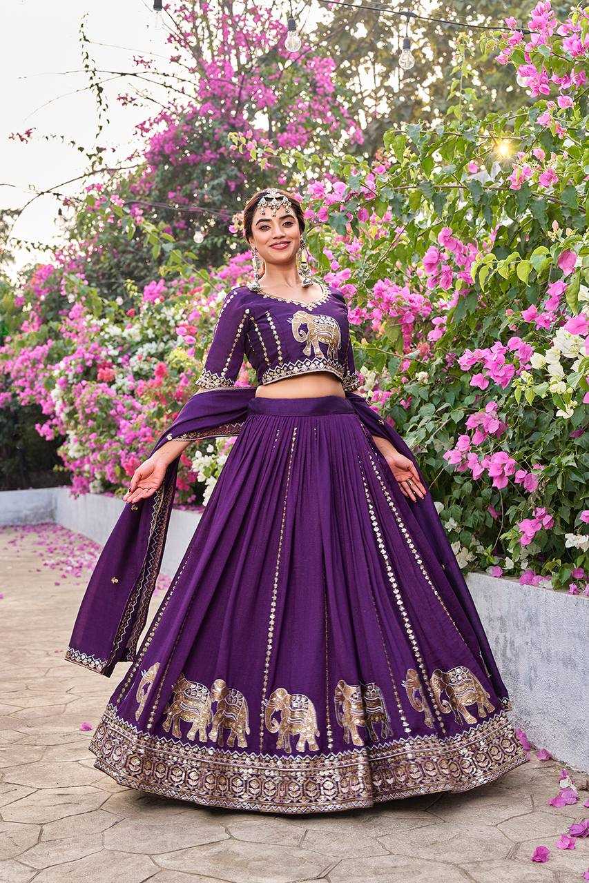 Ynf Vichitra Silk KESH498 165 Lehengas Wholesale Designer Lehenga Traditional Lehenga Wedding Lehenga Manufacturer- Kapda Export