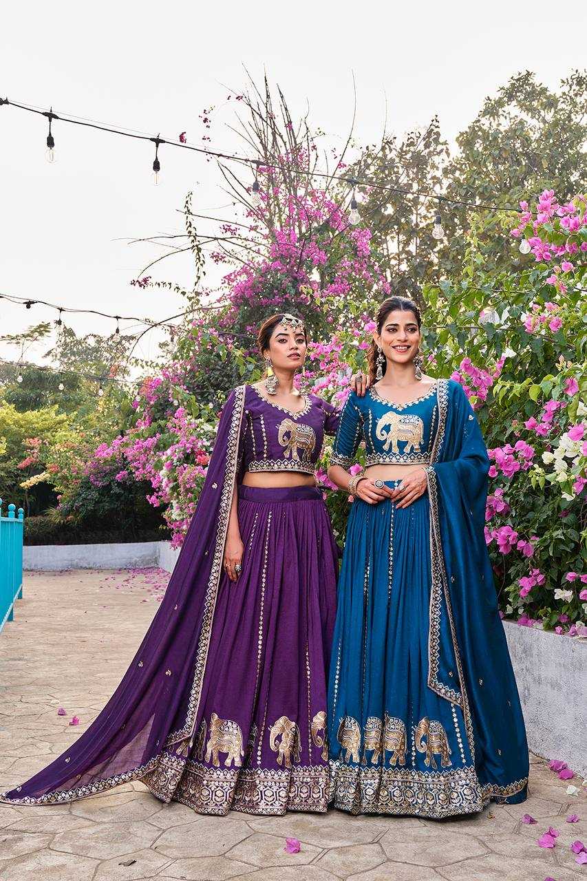 Ynf Vichitra Silk KESH498 165 Lehengas Wholesale Designer Lehenga Traditional Lehenga Wedding Lehenga Manufacturer- Kapda Export