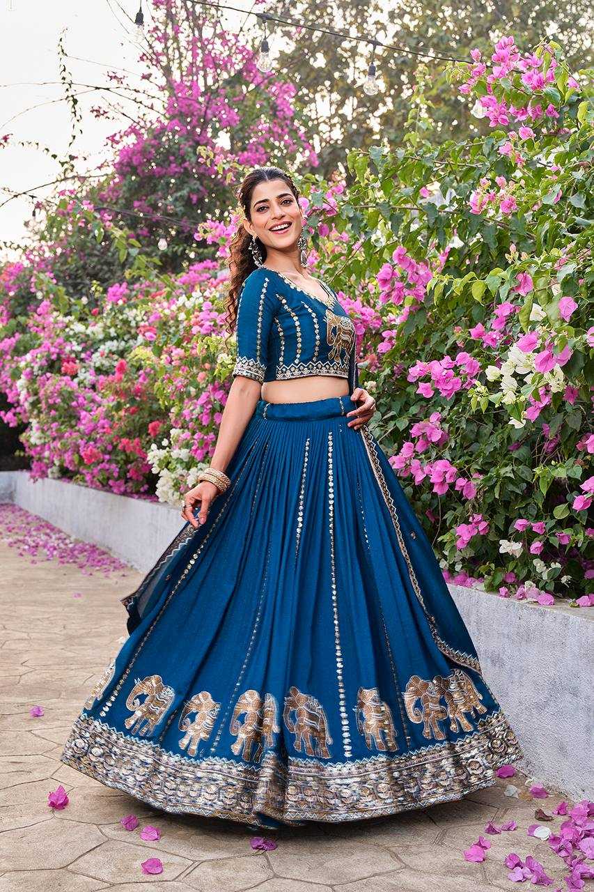 Ynf Vichitra Silk KESH498 165 Lehengas Wholesale Designer Lehenga Traditional Lehenga Wedding Lehenga Manufacturer- Kapda Export