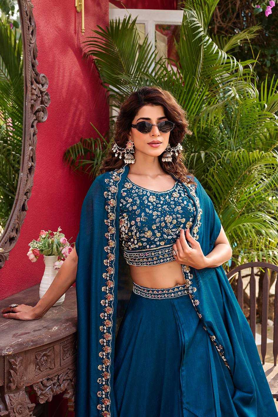 Ynf Vichitra Silk KESH498 169 Lehengas Wholesale Designer Lehenga Traditional Lehenga Wedding Lehenga Manufacturer- Kapda Export