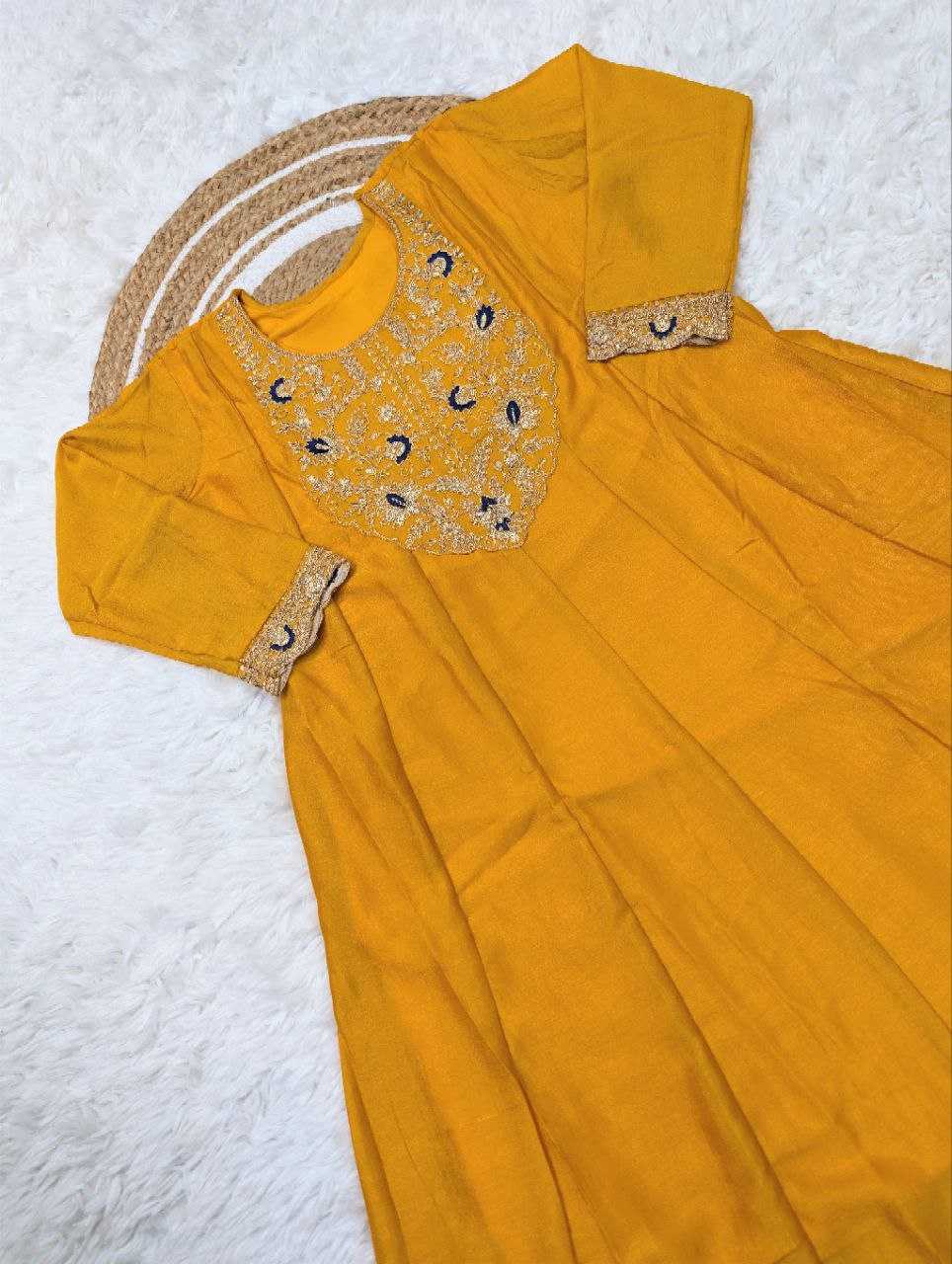 Ynf Vichitra Silk KESH529 JENSI Gowns Wholesale Embroidery Gowns Designer Gowns Sequin Gowns Manufacturer- Kapda Export