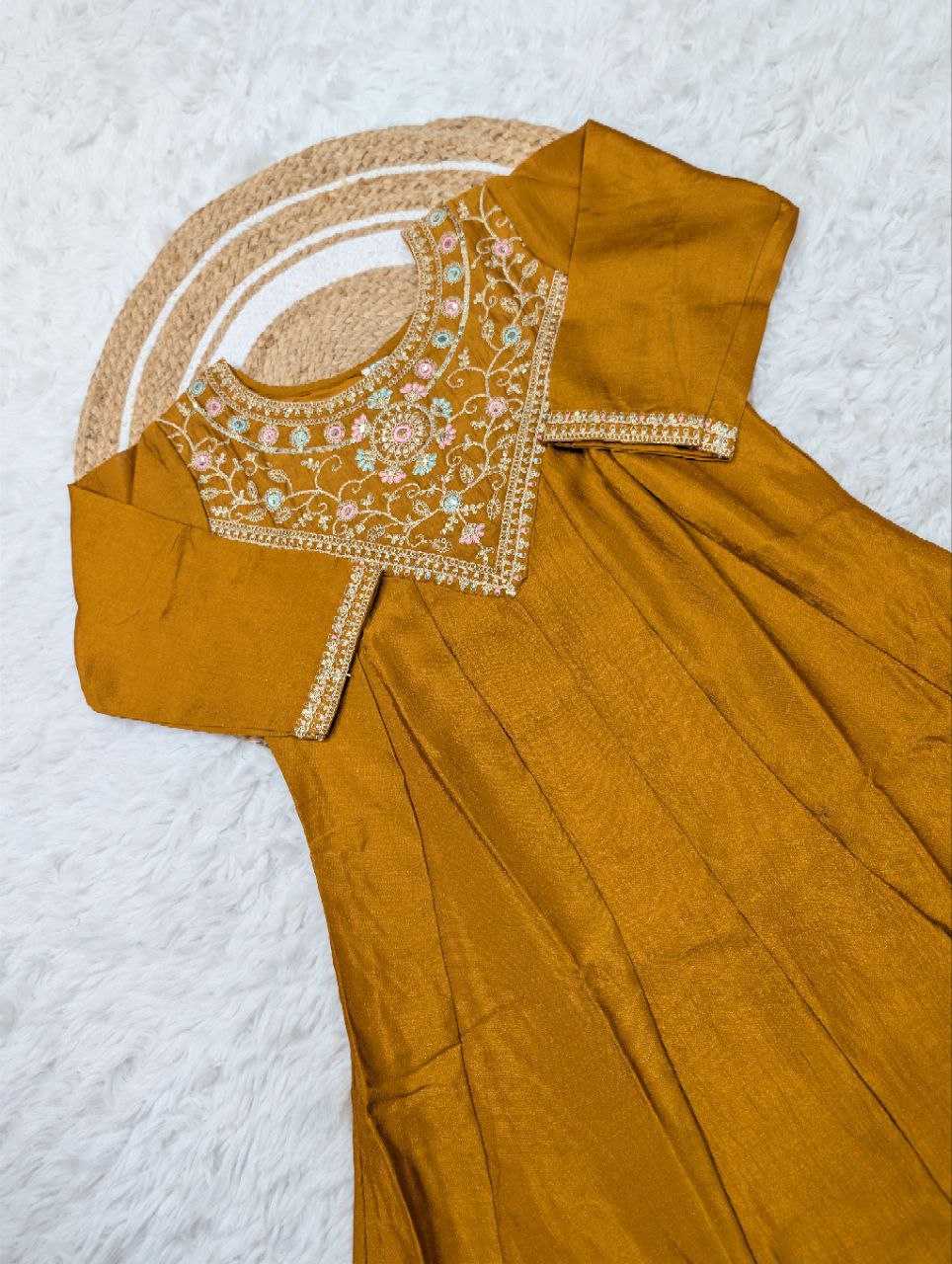 Ynf Vichitra Silk KESH529 MIHIKA Kurti Wholesale Designer Kurtis Embroidered Kurtis Silk Kurtis Manufacturer- Kapda Export