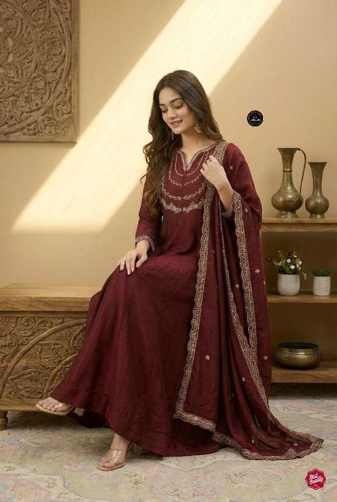 Ynf Vichitra Silk KESH536 3509 Kurti Wholesale Festive Kurtis Designer Kurtis Embroidered Kurtis Manufacturer- Kapda Export