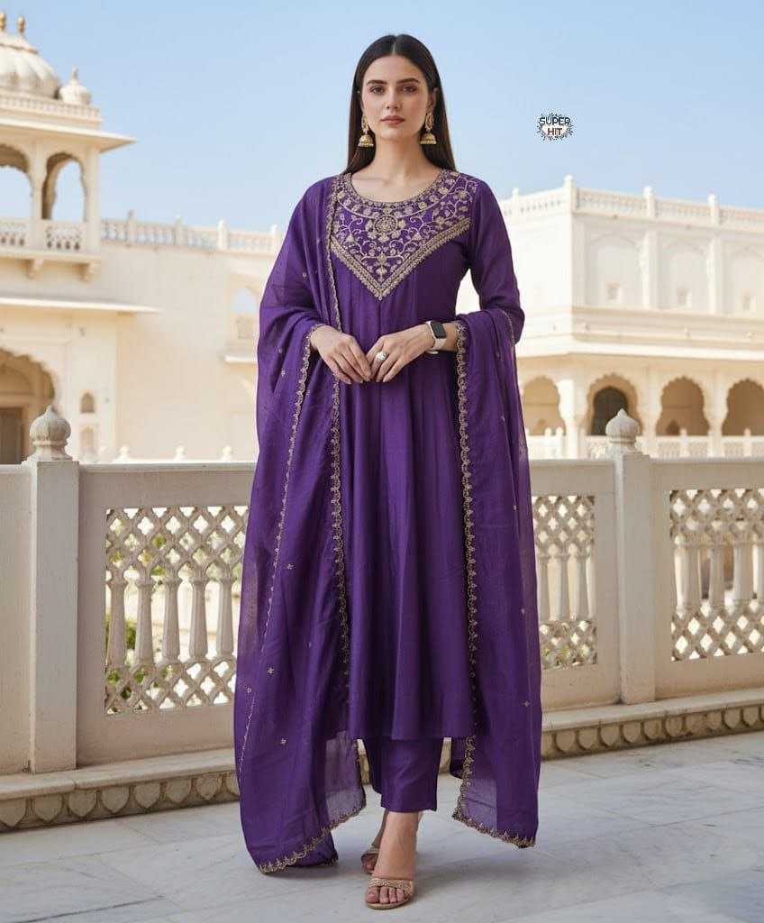 Ynf Vichitra Silk KESH536 Vichitra Kurti Wholesale Fancy Kurti Embroidered Kurtis Half Sleeve Kurtis Manufacturer- Kapda Export