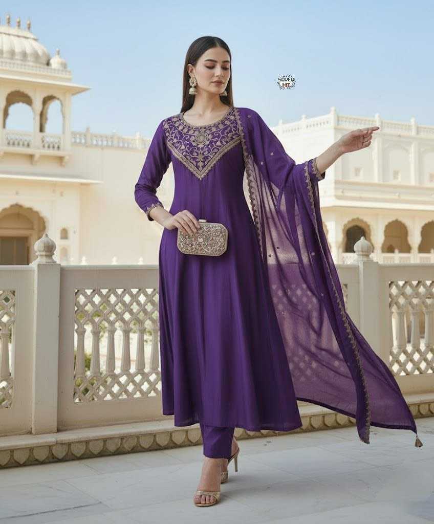 Ynf Vichitra Silk KESH536 Vichitra Kurti Wholesale Fancy Kurti Embroidered Kurtis Half Sleeve Kurtis Manufacturer- Kapda Export