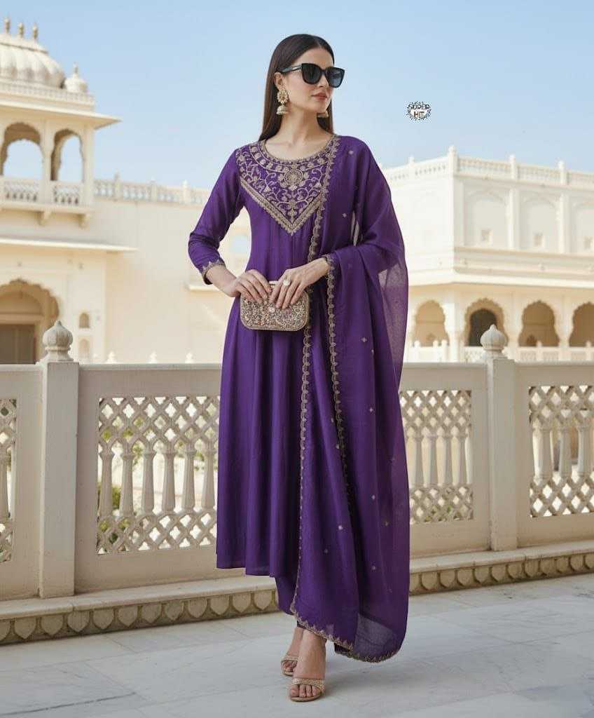 Ynf Vichitra Silk KESH536 Vichitra Kurti Wholesale Fancy Kurti Embroidered Kurtis Half Sleeve Kurtis Manufacturer- Kapda Export