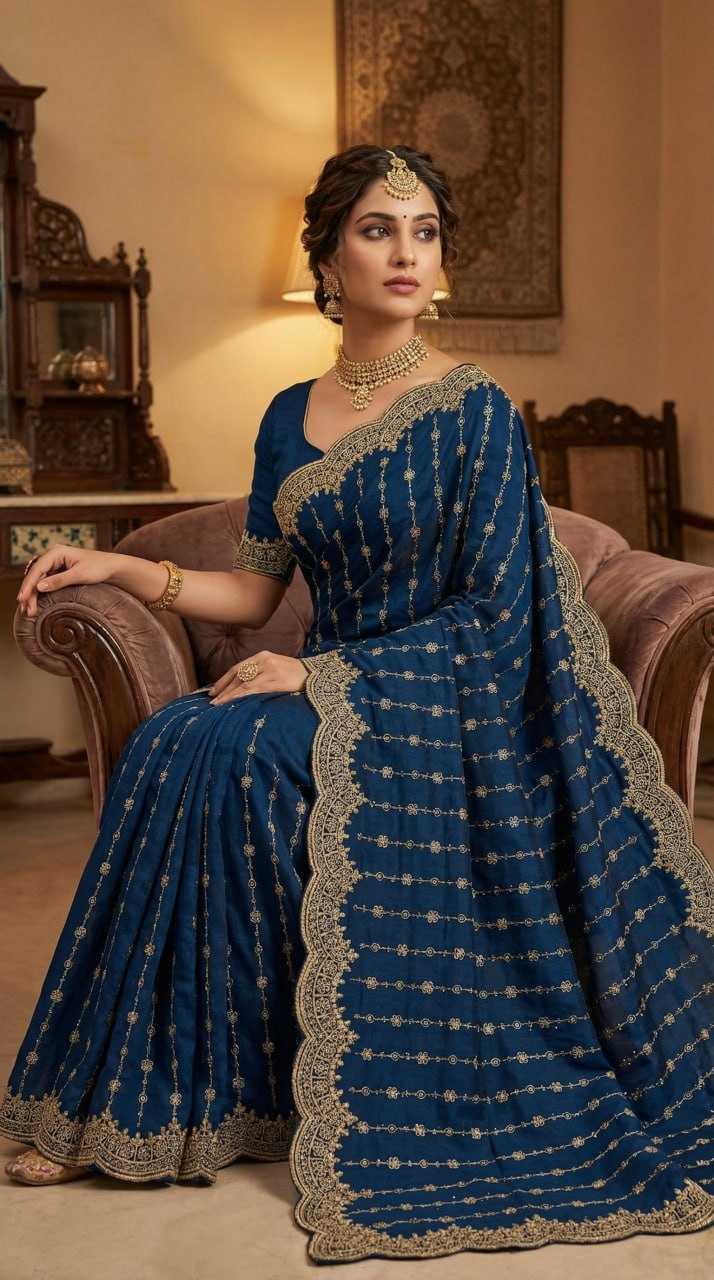 Ynf Vichitra Silk KESH651 Manki Sarees Wholesale Designer Sarees Zari Border Sarees Traditional Sarees Manufacturer- Kapda Export