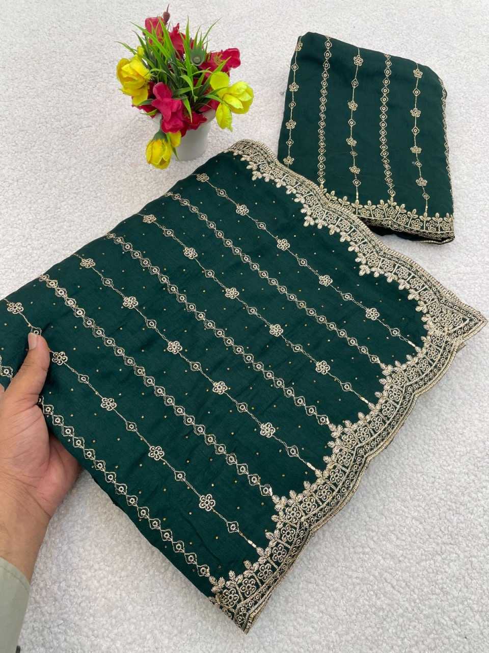 Ynf Vichitra Silk KESH651 Manki Sarees Wholesale Designer Sarees Zari Border Sarees Traditional Sarees Manufacturer- Kapda Export