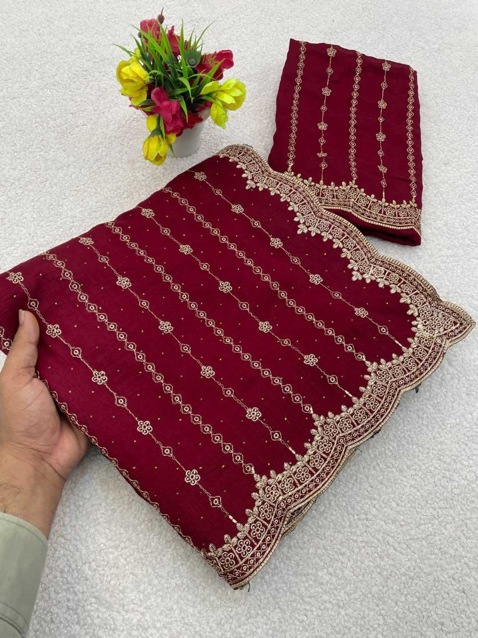 Ynf Vichitra Silk KESH651 Manki Sarees Wholesale Designer Sarees Zari Border Sarees Traditional Sarees Manufacturer- Kapda Export