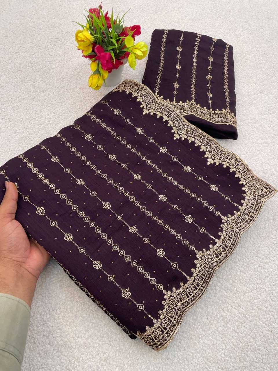 Ynf Vichitra Silk KESH651 Manki Sarees Wholesale Designer Sarees Zari Border Sarees Traditional Sarees Manufacturer- Kapda Export