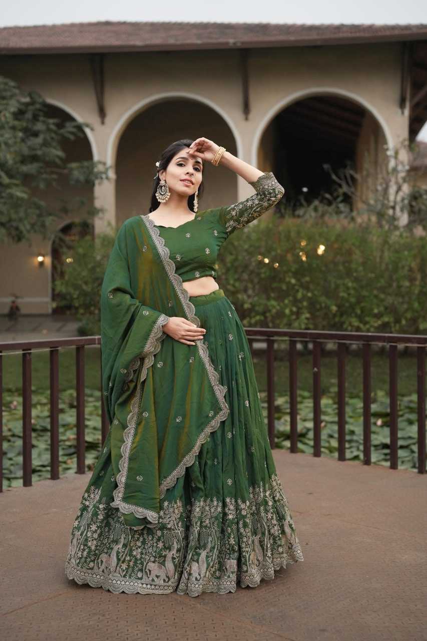 Ynf Vichitra Silk RIN119 8215 Lehengas Wholesale Designer Lehenga Wedding Lehenga Embroidered Lehenga Manufacturer- Kapda Export