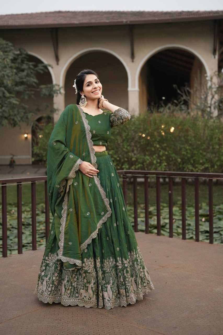 Ynf Vichitra Silk RIN119 8215 Lehengas Wholesale Designer Lehenga Wedding Lehenga Embroidered Lehenga Manufacturer- Kapda Export