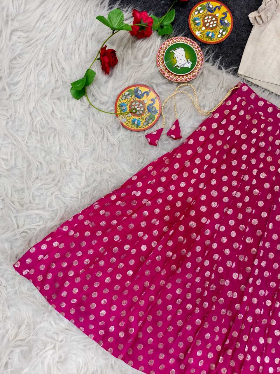 Ynf Viscose KESH249 2135-41 Kids Wear Festive Collections Wholesale Kids Lehenga Choli Kids Festive Wear Kids Party Wear Ethnic Manufacturer- Kapda Export