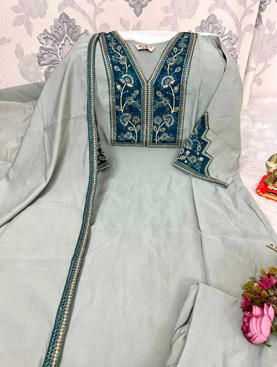 Ynf Viscose KESH594 Aadhira Kurti Plus Size Collections Wholesale Designer Kurtis Embroidered Kurtis Kurti With Pants Manufacturer- Kapda Export