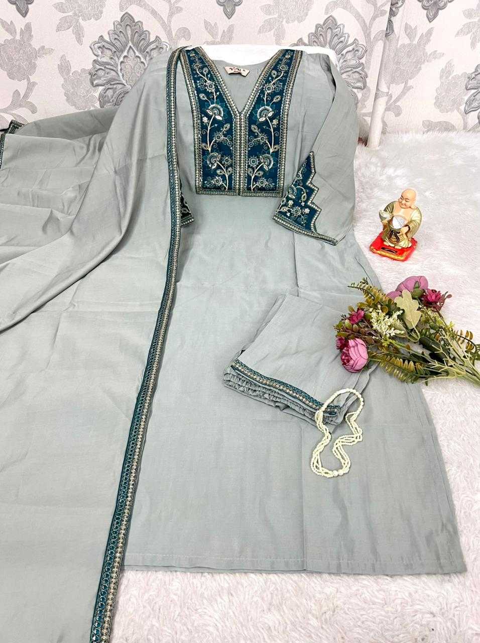 Ynf Viscose KESH594 Aadhira Kurti Plus Size Collections Wholesale Designer Kurtis Embroidered Kurtis Kurti With Pants Manufacturer- Kapda Export