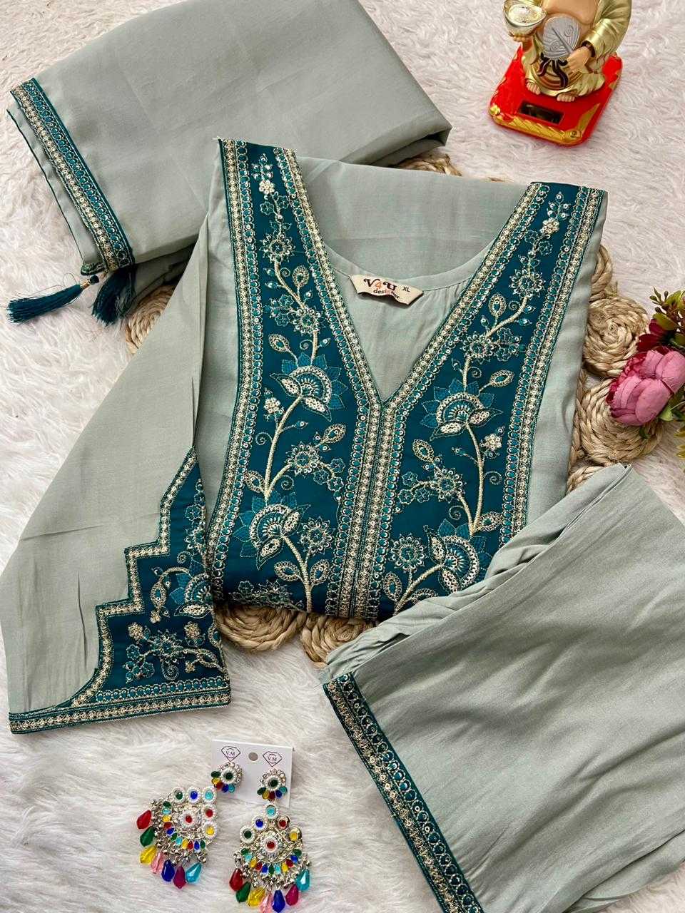 Ynf Viscose KESH594 Aadhira Kurti Plus Size Collections Wholesale Designer Kurtis Embroidered Kurtis Kurti With Pants Manufacturer- Kapda Export