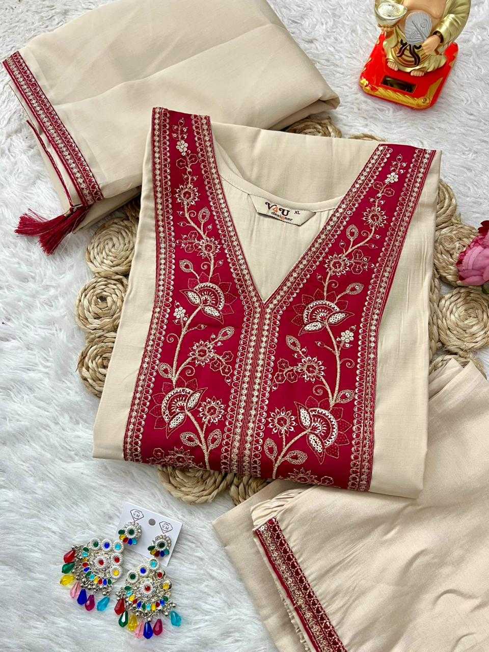 Ynf Viscose KESH594 Aadhira Kurti Plus Size Collections Wholesale Designer Kurtis Embroidered Kurtis Kurti With Pants Manufacturer- Kapda Export