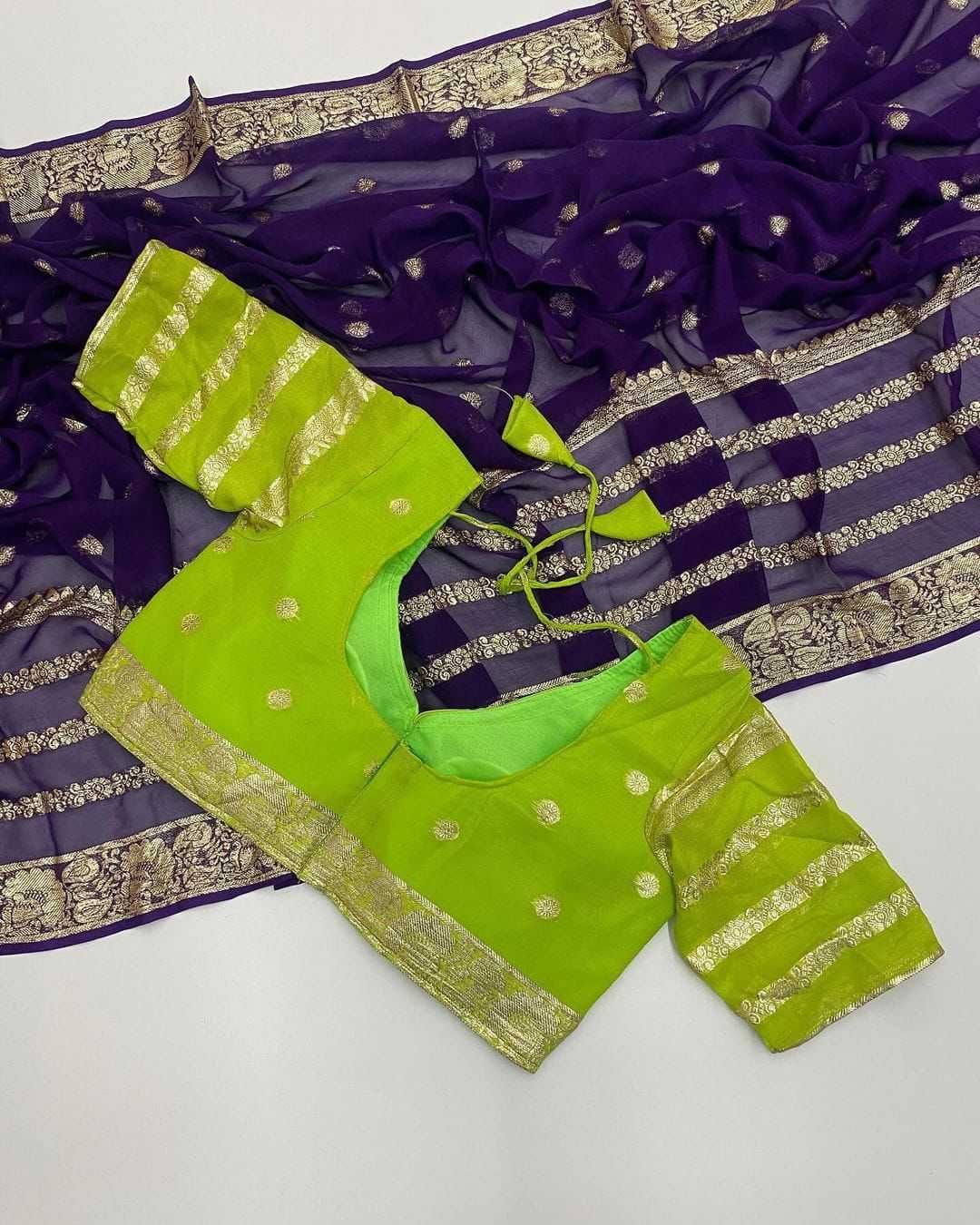 Ynf Viscose KESH671 Hina Sarees Wholesale Designer Sarees Georgette Sarees Viscose Saree Manufacturer- Kapda Export