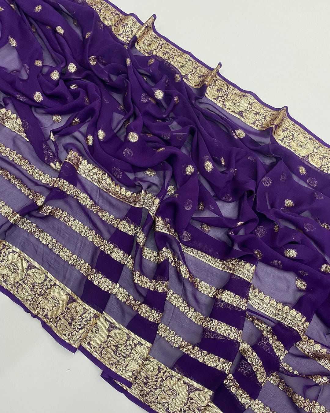 Ynf Viscose KESH671 Hina Sarees Wholesale Designer Sarees Georgette Sarees Viscose Saree Manufacturer- Kapda Export