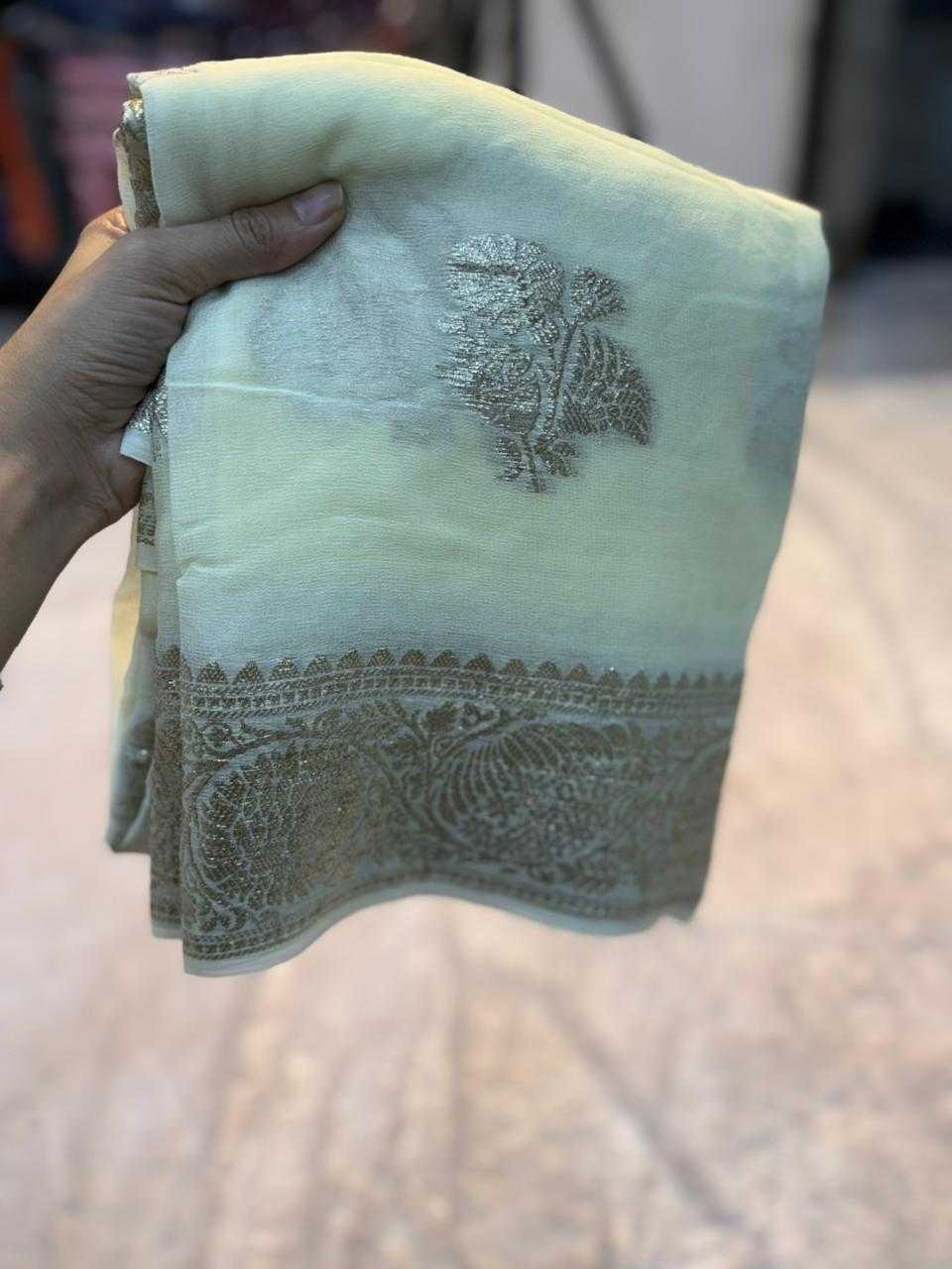 Ynf Viscose KESH671 Rihana Sarees Wholesale Designer Sarees Georgette Sarees Viscose Saree Manufacturer- Kapda Export