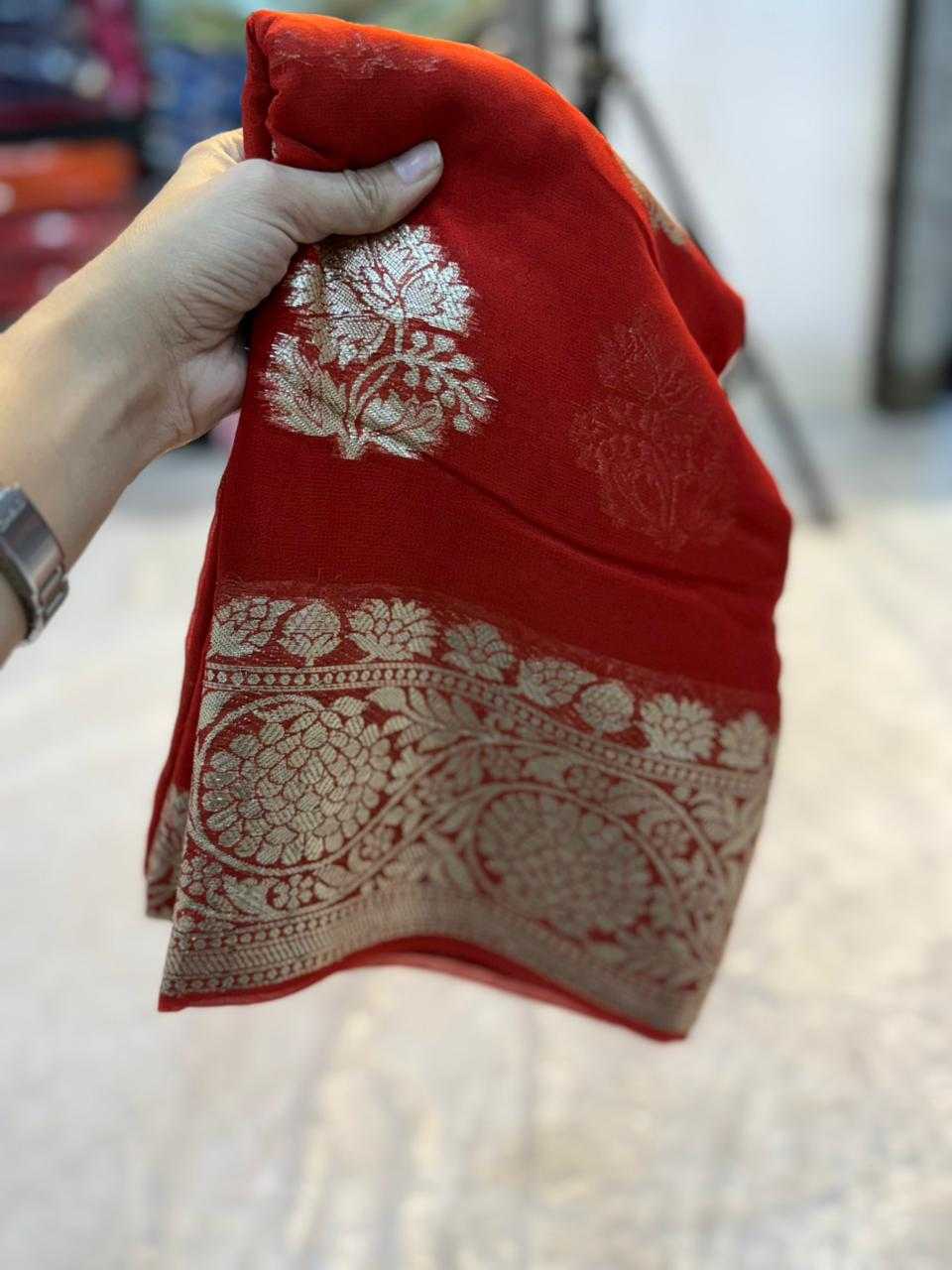 Ynf Viscose KESH671 Rihana Sarees Wholesale Designer Sarees Georgette Sarees Viscose Saree Manufacturer- Kapda Export