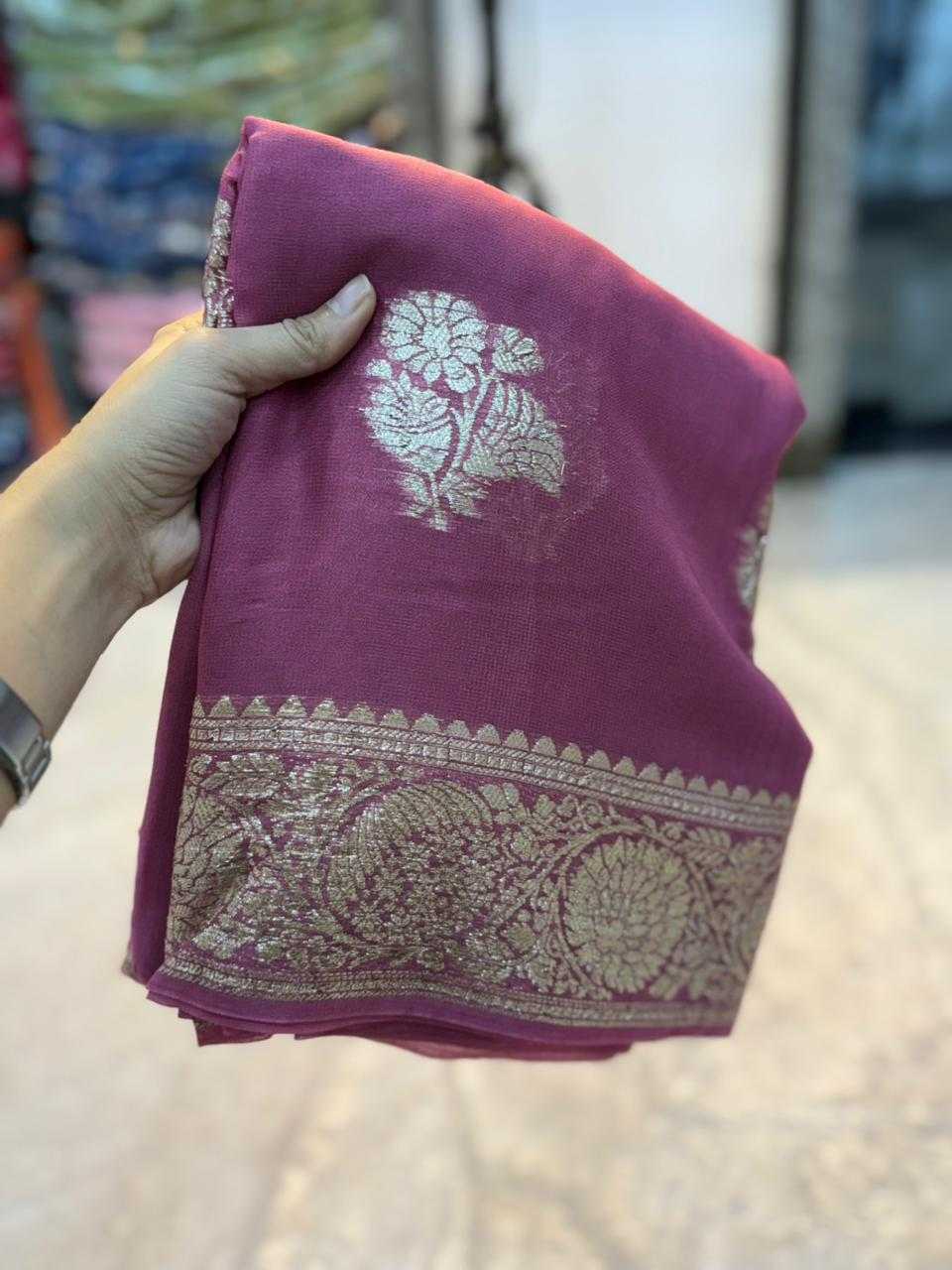 Ynf Viscose KESH671 Rihana Sarees Wholesale Designer Sarees Georgette Sarees Viscose Saree Manufacturer- Kapda Export