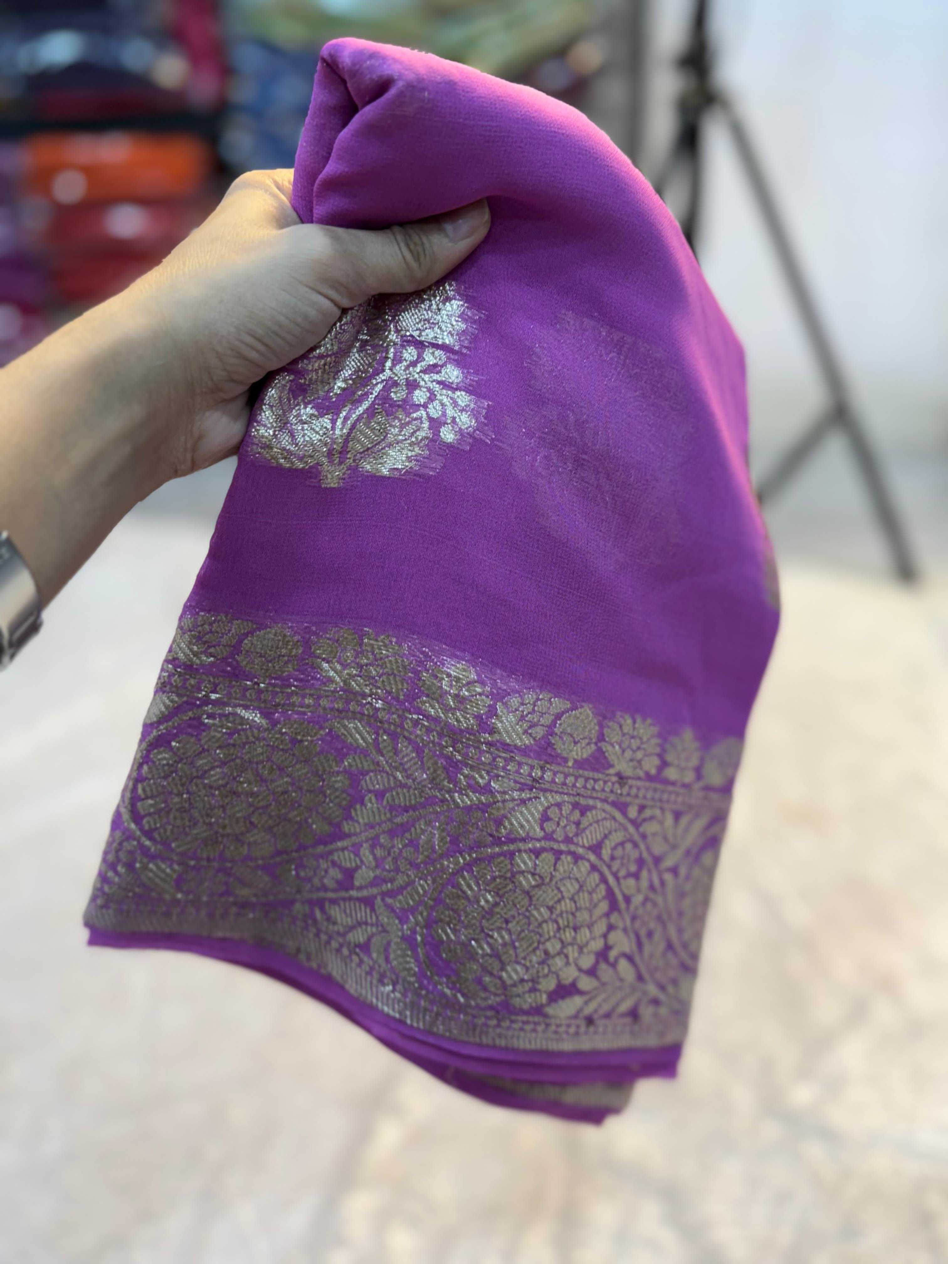 Ynf Viscose KESH671 Rihana Sarees Wholesale Designer Sarees Georgette Sarees Viscose Saree Manufacturer- Kapda Export