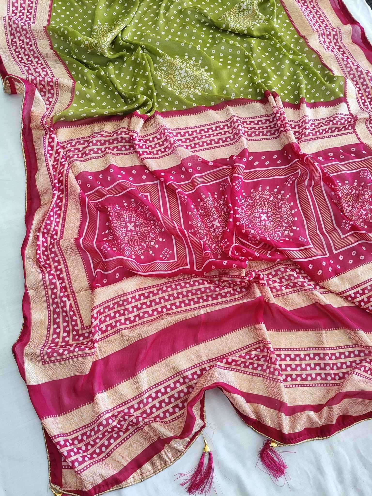 Ynf Viscose KESH682 Ibaadat Sarees Wholesale Designer Sarees Printed Sarees Ikkat Saree Manufacturer- Kapda Export