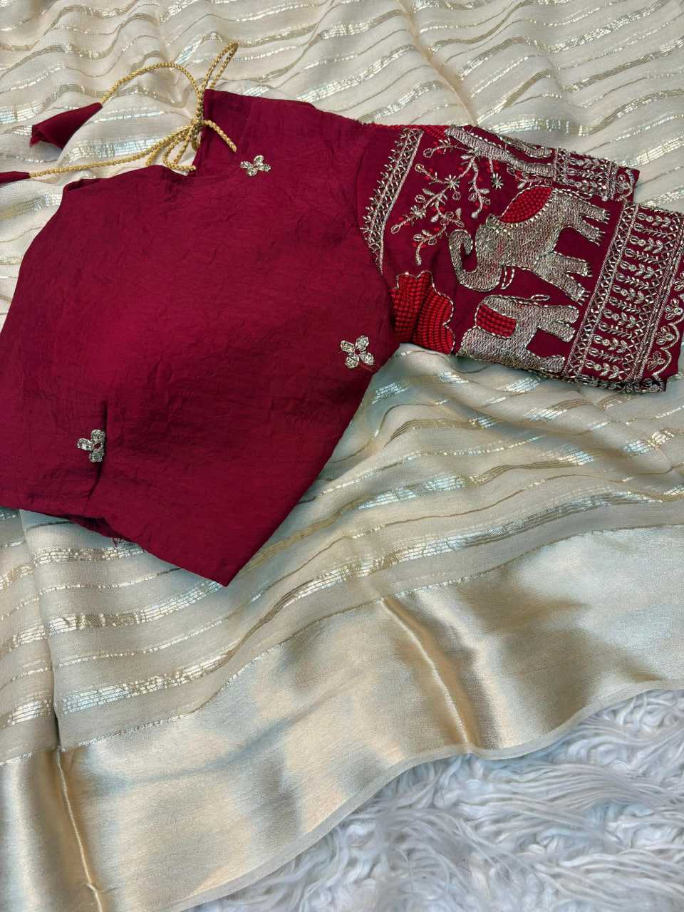 Ynf Viscose KESH713 Sanjana Epic Sarees Festive Collections Wholesale Party Wear Sarees Viscose Saree Zari Sarees Manufacturer- Kapda Export