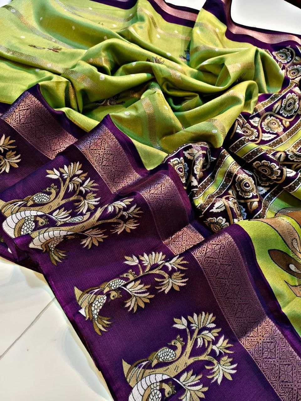 Ynf Viscose RIN211 AKTARA Sarees Wholesale Butta Sarees Zari Border Sarees Traditional Sarees Manufacturer- Kapda Export