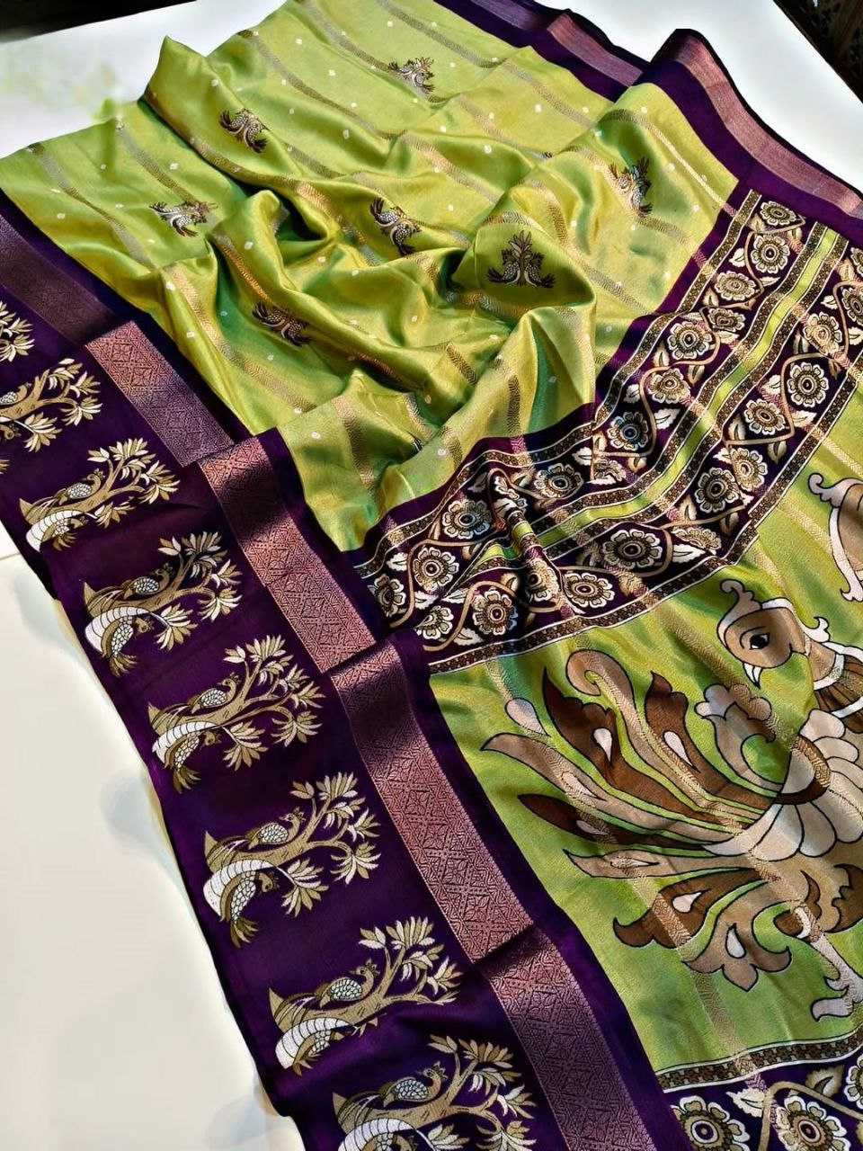 Ynf Viscose RIN211 AKTARA Sarees Wholesale Butta Sarees Zari Border Sarees Traditional Sarees Manufacturer- Kapda Export