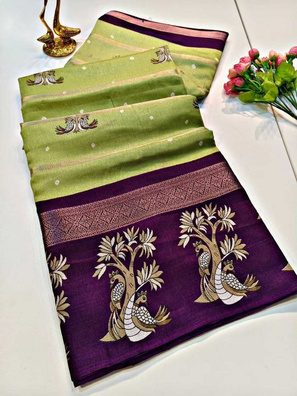 Ynf Viscose RIN211 AKTARA Sarees Wholesale Butta Sarees Zari Border Sarees Traditional Sarees Manufacturer- Kapda Export